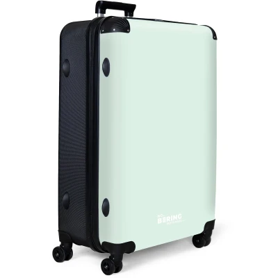 Afbeelding van NoBoringSuitcases.com® Koffer groot Reiskoffer lichtgewicht Mint groen Effen Rolkoffer met 4 wielen Grote trolley XL 98 liter bagage