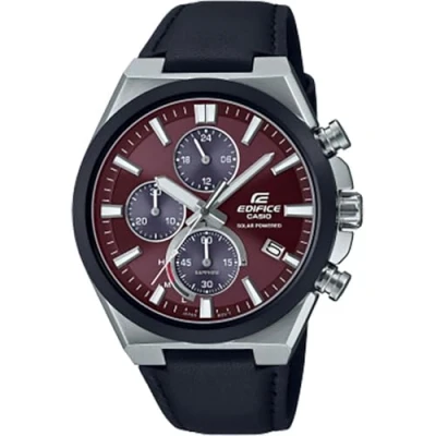 Afbeelding van Casio Edifice EFS S630BL 5AVUEF Horloge Leer Zwart Ø 42 mm