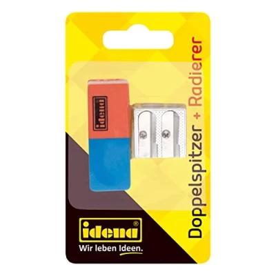 Afbeelding van Idena 522073 Gum en dubbele puntenslijper, 2 stuks, 1 set