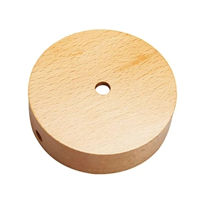 Afbeelding van Mextronic baldakijn Natuur 1 licht/lamp van hout, Ø 100 mm