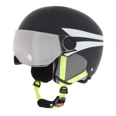 Afbeelding van Skihelm Alpina Junior Zupo Visor Charcoal Neon Matt 51 55 cm