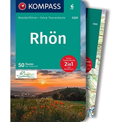 Afbeelding van KOMPASS Wanderführer Rhön, 50 Touren mit Extra Tourenkarte: GPS Daten zum Download: 5320