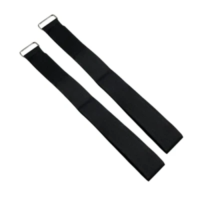 Afbeelding van Set van 2 zware metalen gesp haak en lus riem sluiting kabelbinders herbruikbare riemen (6 cm x 70 cm)