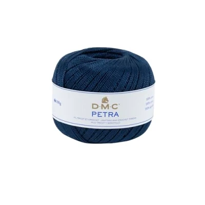 Afbeelding van DMC Petra maat 5 haak en breigaren 100% katoen ideaal voor kleding, babykleding woonaccessoire 100 g 400 m 60 kleuren