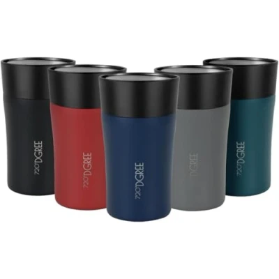 Afbeelding van 720DGREE Thermosbeker 210ml &quot;PleasureToGo 2.0&quot; 3 Maten, 3h Heet, 6h Koud, Lekvrij, Slank, Hygiënisch, BPA Vrij Roestvrij Staal Thermo Koffiebeker to go Geïsoleerde Mok + Deksel 360 Drink