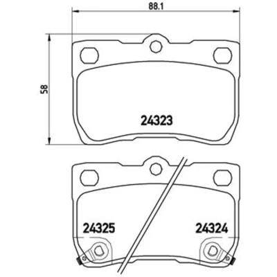Afbeelding van Brembo Remblokset P 83 073