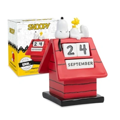 Afbeelding van Grupo Erik Perpetual Kalender 3D Snoopy Doghouse Desktop Bureaukalender Home Office Dekoration
