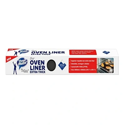 Afbeelding van Oven Mate Extra dikke Teflon Liner, 500mm x 400mm, Zwart