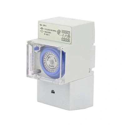 Afbeelding van 110 230v SUL181H timer aan de muur 24 uurs schakelaar Analoge mechanische Handmatige/automatische controller Tijdschakelaar