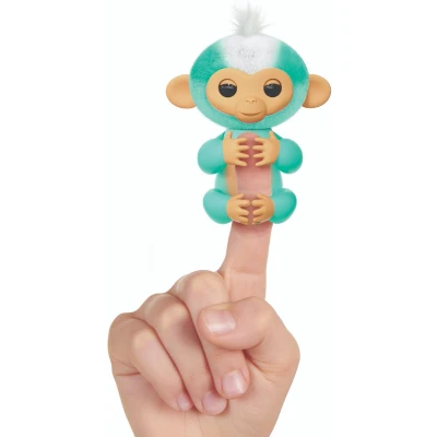 Afbeelding van Overige Merken Fingerlings 2.0 Aapje Sage + Licht En Geluid Turquoise