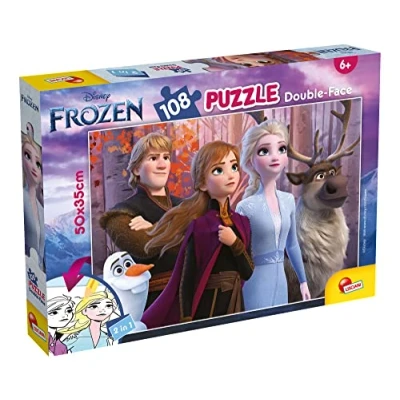 Afbeelding van LISCIANI DISNEY Puzzel DF Plus Frozen 2 108 stukjes 100% recyclebaar plasticvrij Milieuvriendelijk Authentieke inkt (zonder kobalt) Alleen ongecoat papier