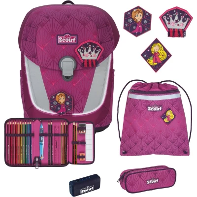 Afbeelding van Scout Sunny II Safety Light schooltas set 4st.