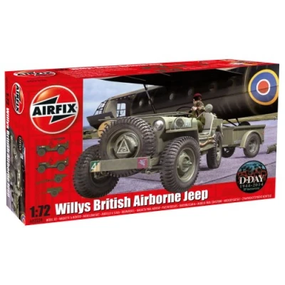 Afbeelding van 1:72 Airfix 02339 Willys MB Jeep (British Airborne) Plastic Modelbouwpakket