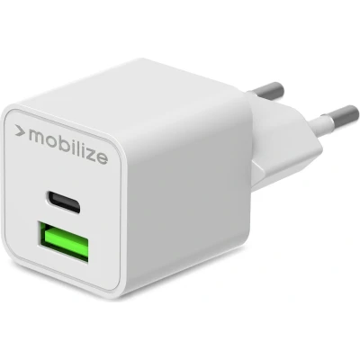 Afbeelding van Mobilize Wall Charger USB C + GaN 30W with PD/PPS White