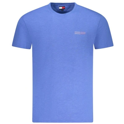 Afbeelding van Tommy Jeans SLUB TEE Tshirt basic, Heren, Maat: 52, Tempo blue