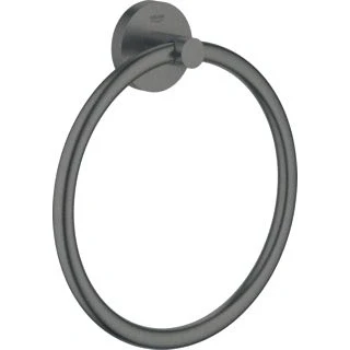 Afbeelding van Grohe Essentials handdoekring graphite geb.