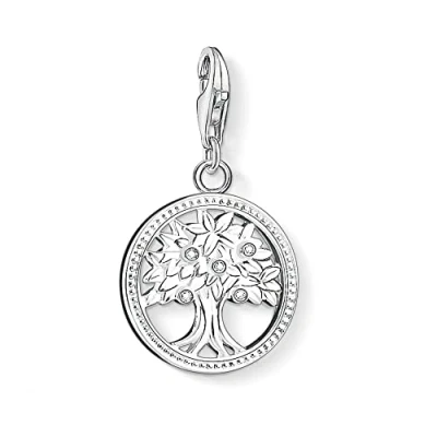 Afbeelding van Thomas Sabo Bedelhanger voor dames, levensboom, Charm Club 925 sterling zilver 1303 051 14