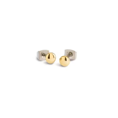 Afbeelding van Boccia 05013 02 Oorknoppen Rondje titanium goud en zilverkleurig