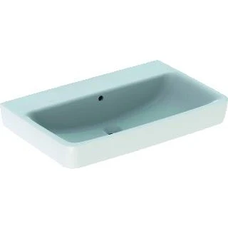 Afbeelding van Geberit renova plan wastafel zonder kraangat met overloop 75x48x18 5cm wit kera tect 501692008 501 692 00 8