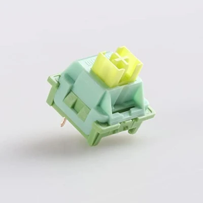 Afbeelding van Outemu Silent Clicky Lineaire Tactiele Schakelaar, 3Pin Pre Lubed RGB MX Stem Vergelijkbare Holy Panda Switch Voor Custom Mechanische Gaming Toetsenbord (Color : Lemon, Size 110PCS)