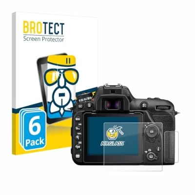 Afbeelding van BROTECT Screenprotector voor Nikon D7500 Folie Beschermfolie Beschermglas transparant (6 Stuks)