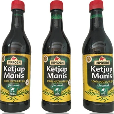 Afbeelding van Ketjap Manis van elk 500 ml, zoete Indonesische sojasaus, premium kwaliteit, glutenvrij, 100% natuurlijk