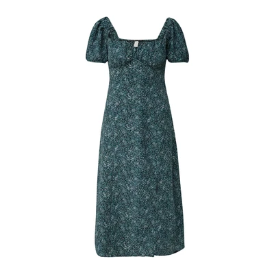 Afbeelding van QS MIDI Jurk, Dames, Maat: 32, Petrol