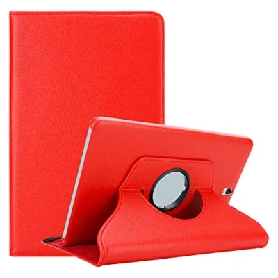 Afbeelding van Cadorabo Tablet Hoesje geschikt voor Samsung Galaxy Tab S3 (9.7 inch) in KLAPROOS ROOD Beschermhoes ZONDER auto Wake Up, met stand functie en elastische band sluiting Book Case Cover Etui
