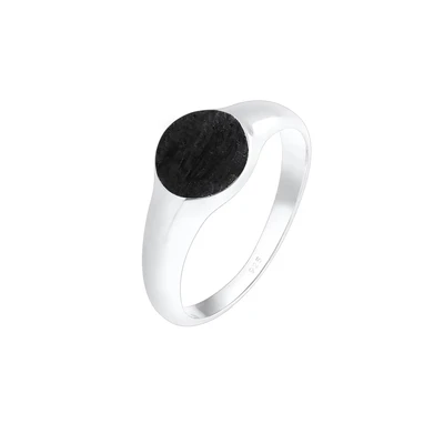Afbeelding van Elli Basic Design Ring, Dames, Maat: 54, Schwarz