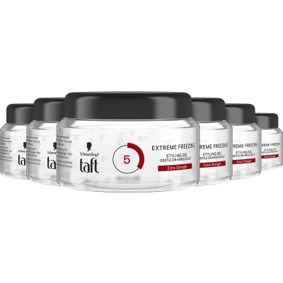 Afbeelding van Schwarzkopf Taft Extreme Freezing Gel pot voordeelverpakking 6 x 250 ml