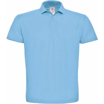 Afbeelding van Unisex Polo &#039;ID.001&#039; Lichtblauw merk B&amp;C Collectie maat M