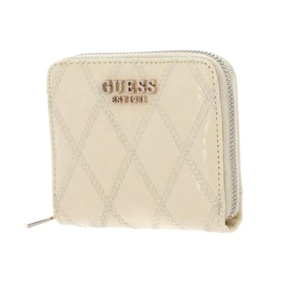 Afbeelding van GUESS Adi SLG Zip Around Wallet S Pale Yellow