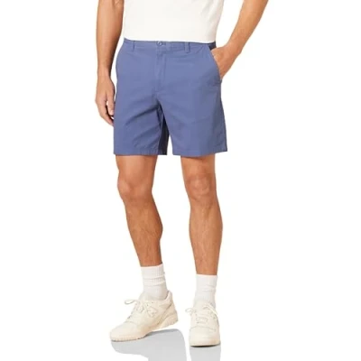 Afbeelding van Amazon Essentials Heren Slim Fit 7&quot; Stretch Chino Short, Donkerblauw, 29