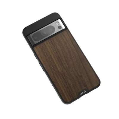 Afbeelding van Mous Case voor Google Pixel 8 Pro met MagSafe Limitless 5.0 Walnoot Hoesje Schokbestendig