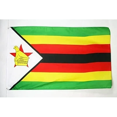 Afbeelding van Zimbabwe Vlag 150x90 cm Zimbabweaanse vlaggen 90 x 150 Banner 3x5 ft Hoge kwaliteit AZ FLAG