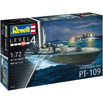 Afbeelding van 1:72 Revell 05147 Patrol Torpedo Boat PT 109 Plastic Modelbouwpakket