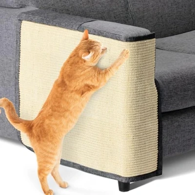 Afbeelding van Navaris katten krabmat Bescherming van meubels Voor banken en stoelen Krabbescherming Rechtsdraaiend