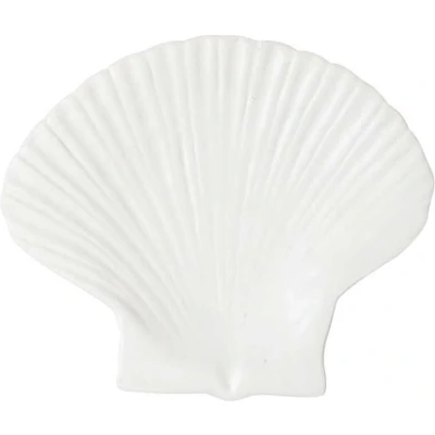 Afbeelding van ByOn Schelp Bord Middel, Wit, Porselein