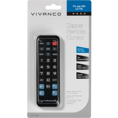 Afbeelding van Vivanco RR Z 130 LG Afstandsbediening Zwart