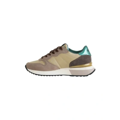 Afbeelding van Sun 68 Stargirl Glitter dames sneaker Beige multi Maat 39