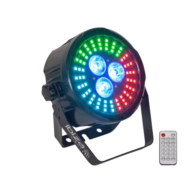 Afbeelding van Ibiza PARLED318 FX2 DMX Par Can, Animation Led, Afstandsbediening