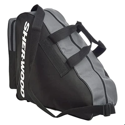 Afbeelding van Sherwood Schaattas inline tas voor volwassenen en kinderen ideaal rolschaatsen, skates schaatsen zwart