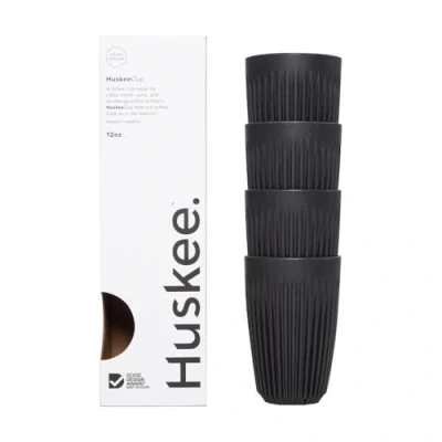 Afbeelding van Huskee HuskeeCup (4 Pack) (houtskool, 12 oz)