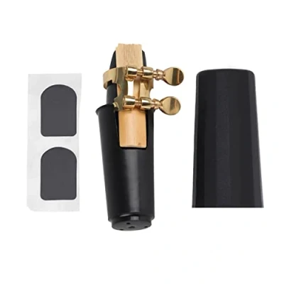 Afbeelding van 5 in 1 ABS Sax Mondstuk Sopraansaxofoon Set Muziekinstrumenten Accessoire met een dop