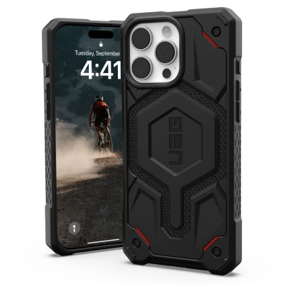 Afbeelding van Apple iPhone 16 Pro Max MagSafe Hoesje Kunststof UAG Hardcase/Backcover Zwart Telefoonhoesje Shockproof/Valbescherming