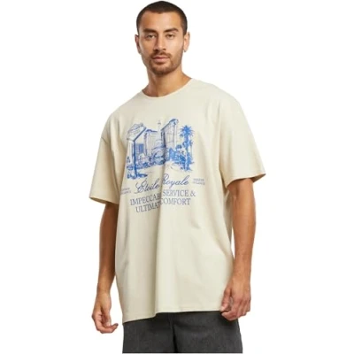 Afbeelding van Mister Tee Tshirt print, Heren, Maat: XL, Sand