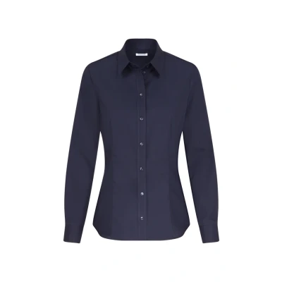 Afbeelding van Seidensticker Damesblouse City blouse hemdblouse regular fit lange mouwen uni 100% katoen, Blouse, 38