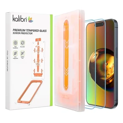 Afbeelding van kalibri screenprotector van getemperd glas geschikt voor iPhone 15 Plus Beschermt tegen krassen en breken Beschermglas