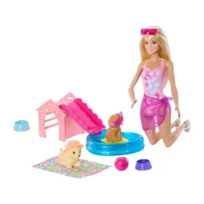 Afbeelding van Barbie Puppy Pool Party Aloha Blonde