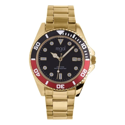 Afbeelding van Lucardi heren Regal Horloge bicolor met zilver wijzeplaat Alloy Multi 40.60 mm